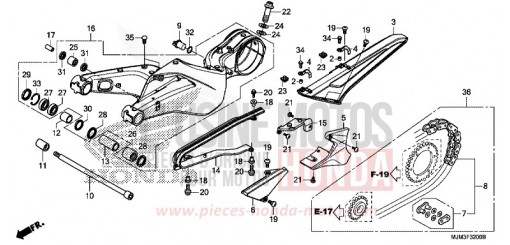 BRAS OSCILLANT VFR800FE de 2014